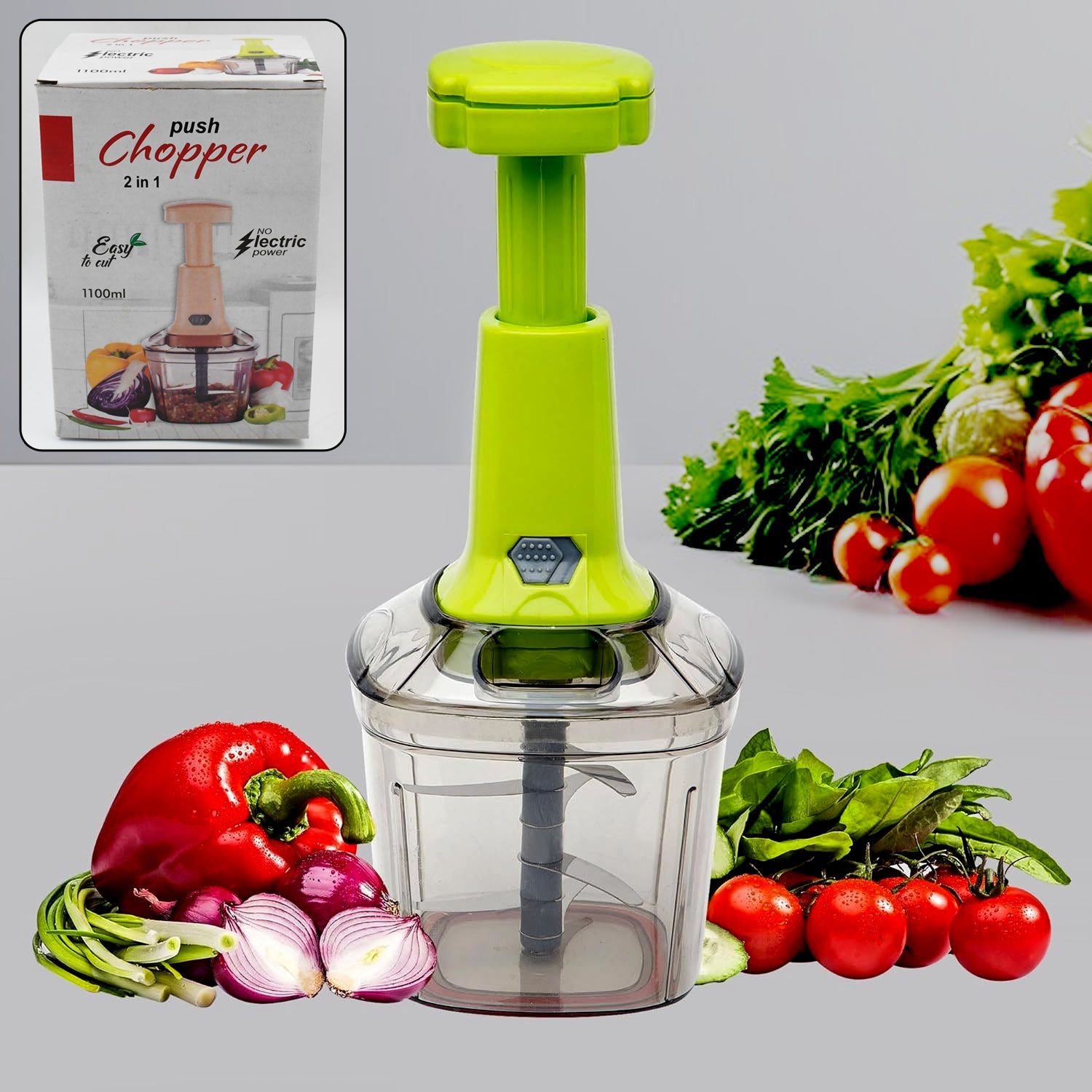 2in1 Press Vegetable Choppers for Kitchen  2in1 Press Vegetable Choppers for Kitchen
